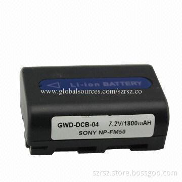 Camera batteries, Sony NP-FM50, 7,4V/1800MAH